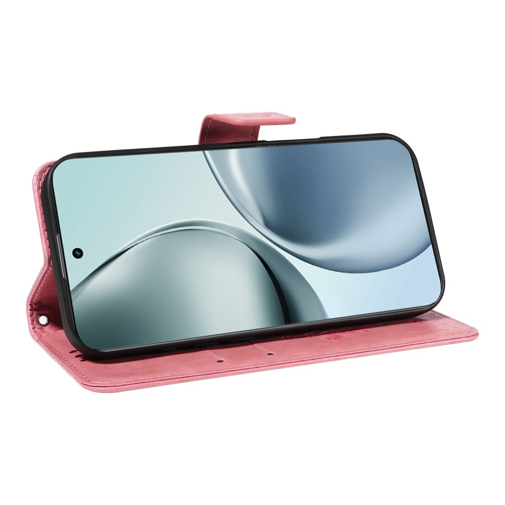 Fák könyvtáska a Realme 14 Pro+ 5G számára - rózsaszín