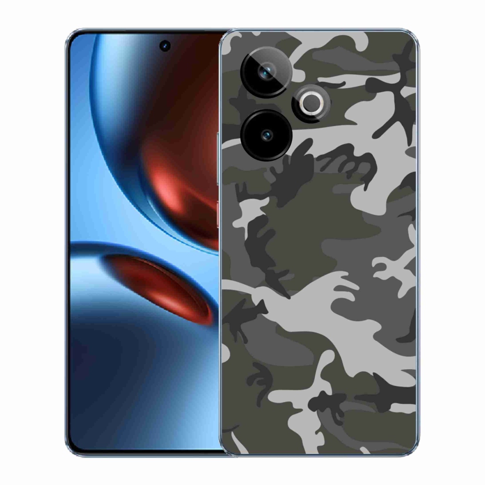 Rugalmas zselés tok mmCase képpel a Realme GT 7 5G/GT 7T 5G számára - álcázó minta