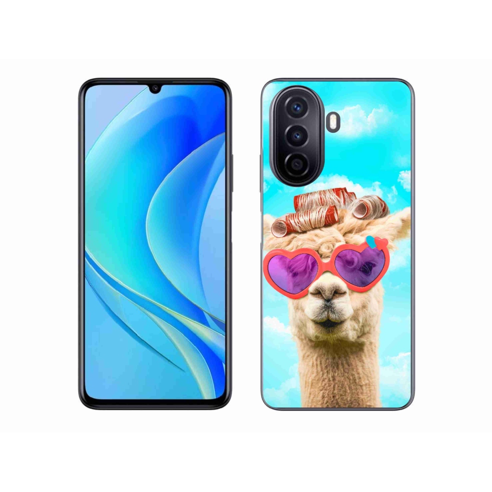 Gél borítás mmCase a Huawei Nova Y70 készülékhez - szemüveges láma