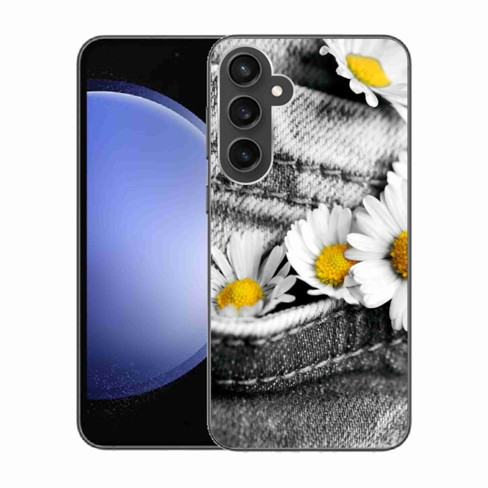 Gél tok mmCase Samsung Galaxy S23 FE készülékhez - margaréták
