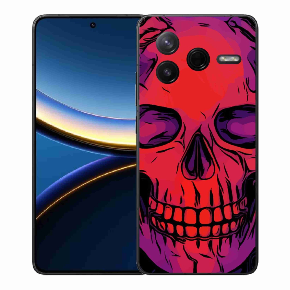 Zselés borítás mmCase a Xiaomi Poco F7 Pro számára - koponya