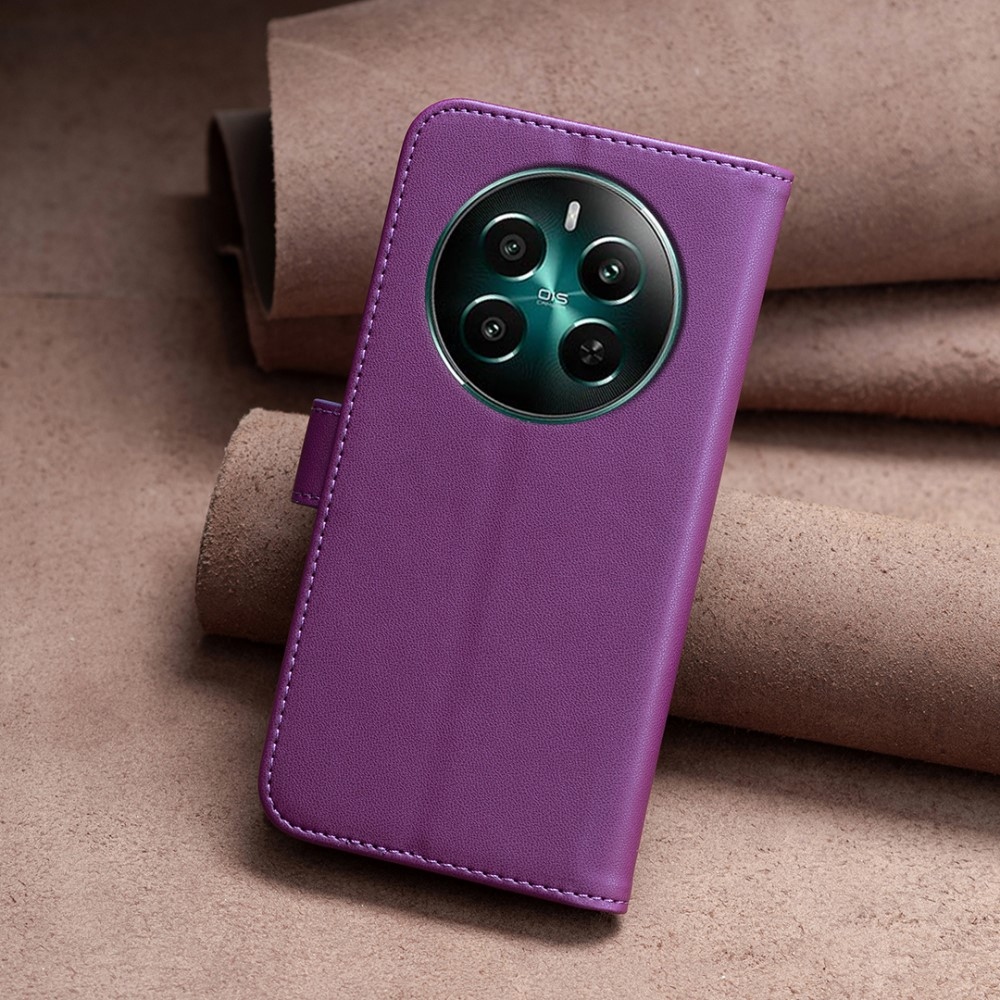BNF könyvtáska a Realme 12+ 5G készülékhez - sötétlila