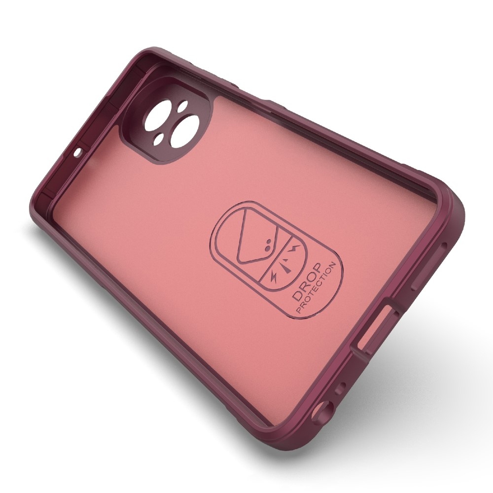Rugg tartós zselés mobiltelefon borítás Realme C67 - bordó