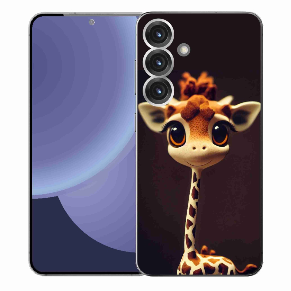 Zselés borítás mmCase Samsung Galaxy S25+ - kis zsiráfhoz