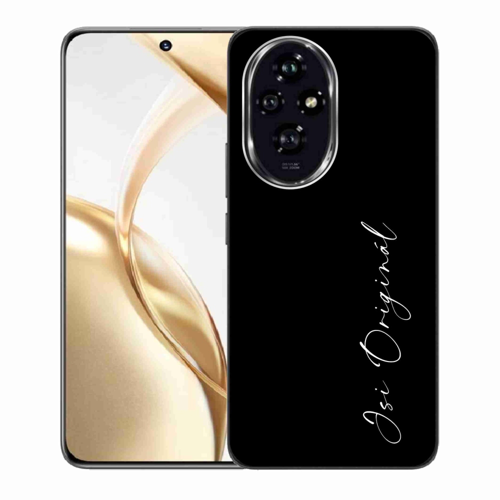 Gél borító mmCase a Honor 200 5G számára - te vagy az eredeti fekete háttér