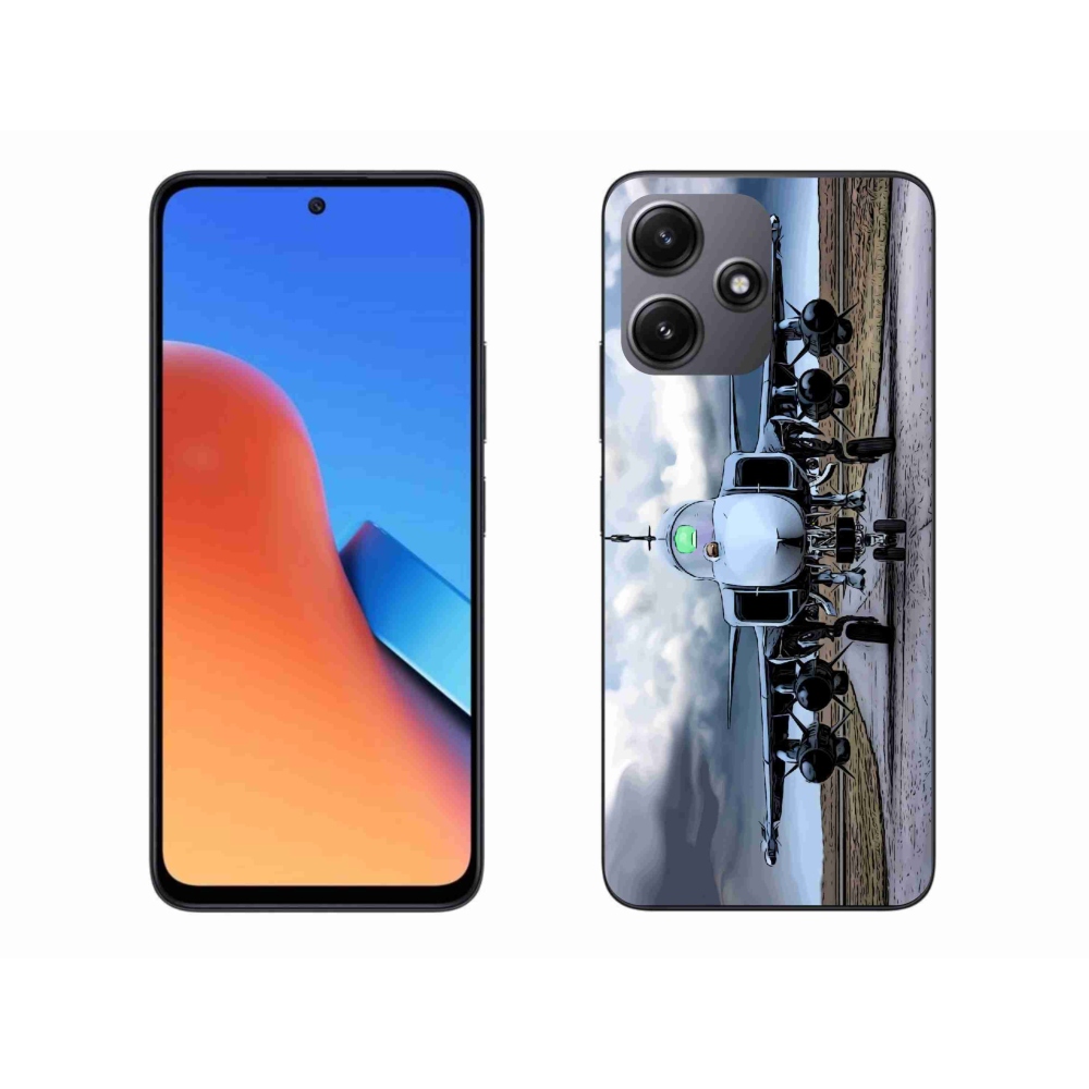 Gél borító mmCase a Xiaomi Redmi 12 5G számára - katonai repülőgépek