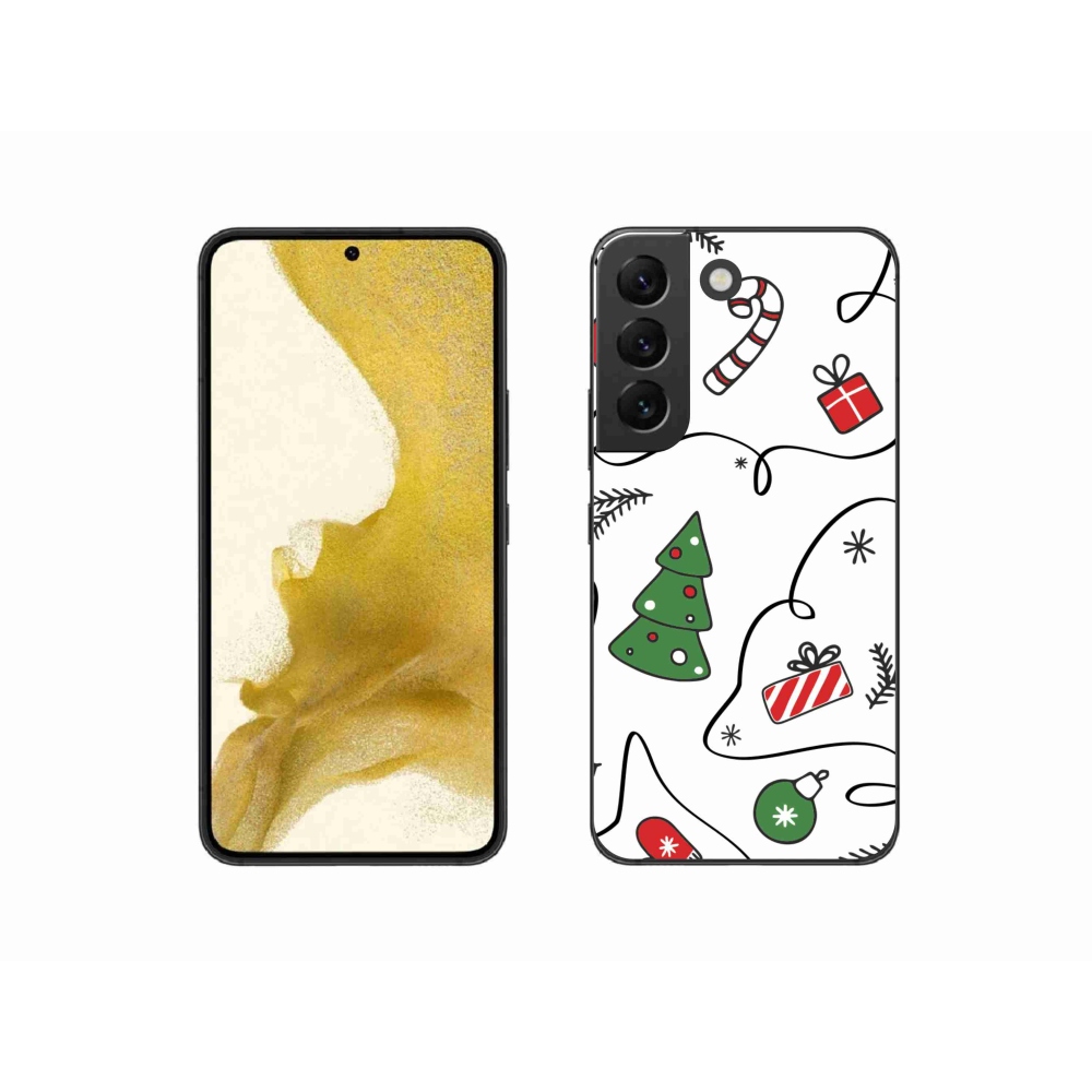 Gél borító mmCase Samsung Galaxy S22 5G - Karácsonyi motívumok