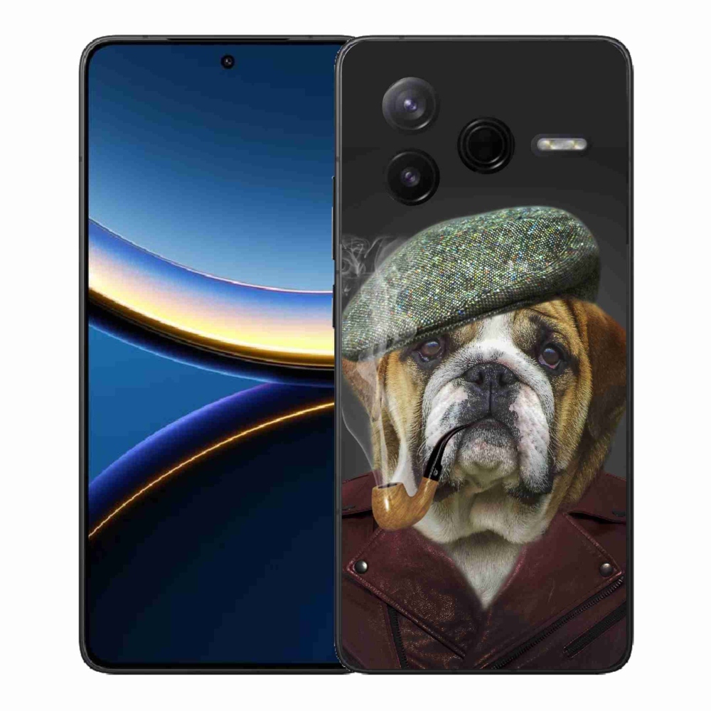 Gél borítás mmCase a Xiaomi Poco F7 Pro számára - kutya csővel