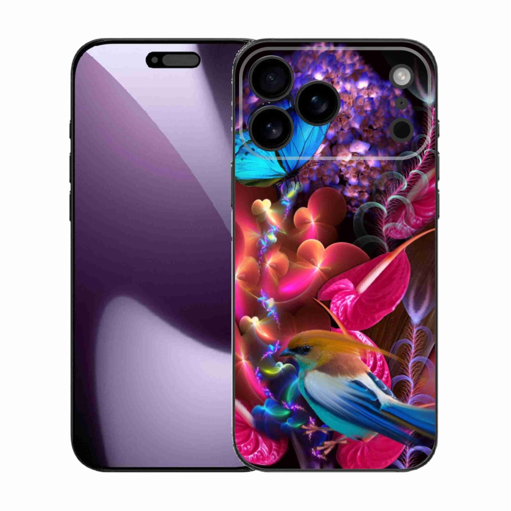 Gél borítás mmCase iPhone 17 Pro Max készülékhez - színes virágok