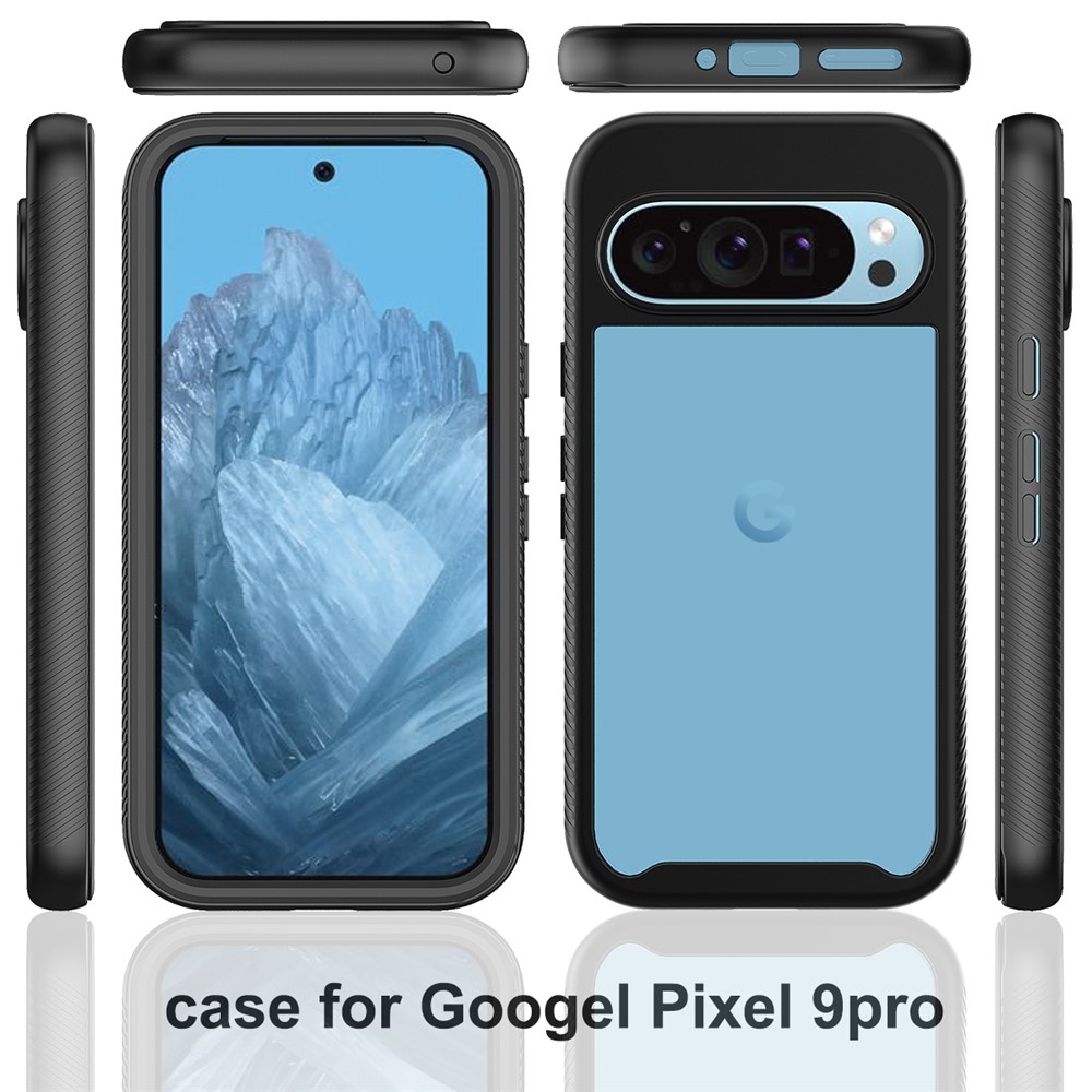 Ütésálló zselés tok a Google Pixel 10 Pro/Pixel 10 képernyővédőjéhez - fekete