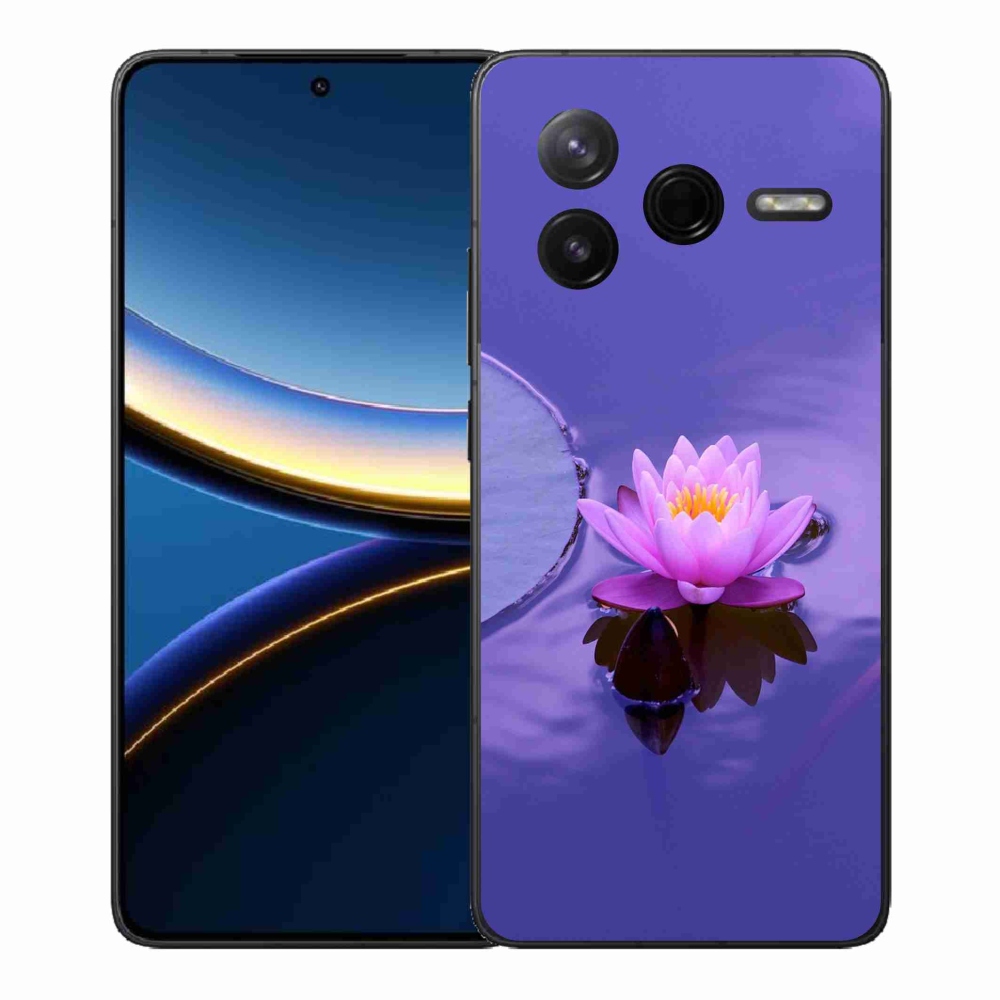 Gél borítás mmCase a Xiaomi Poco F7 Pro számára - virág a felületen