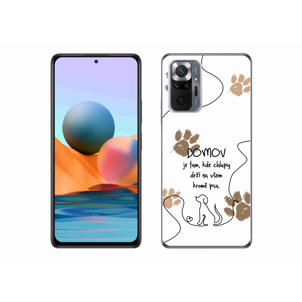 Gél borítás mmCase a Xiaomi Redmi Note 10 Pro készülékhez - kutya motívum fehér háttérrel