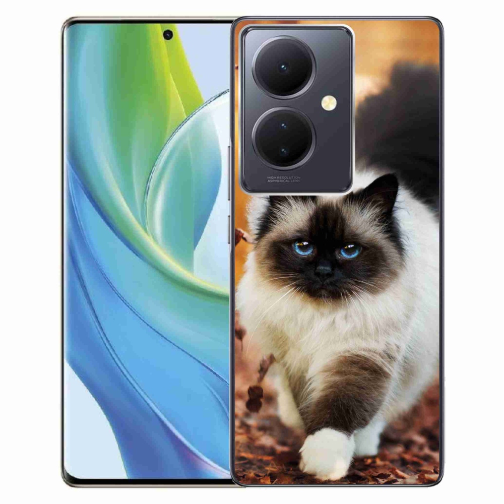 Gél tok mmCase a Vivo V29 Lite 5G-hez - macska