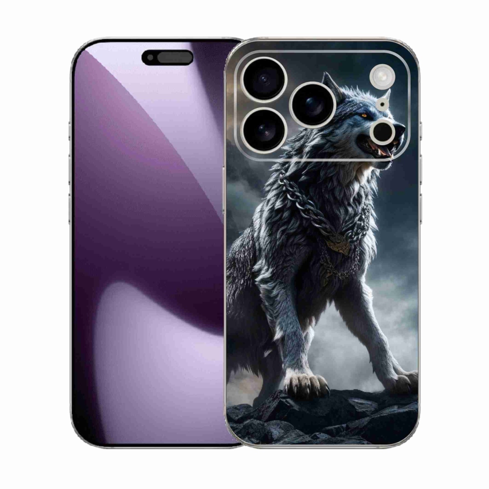 Zselés borítás mmCase iPhone 17 Pro készülékhez - farkas 1