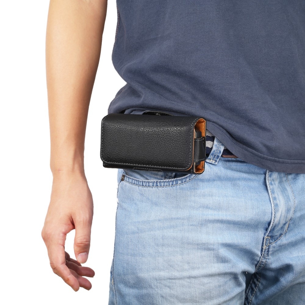 Lychee univerzális övtáska 135 x 74 x 30 mm - fekete