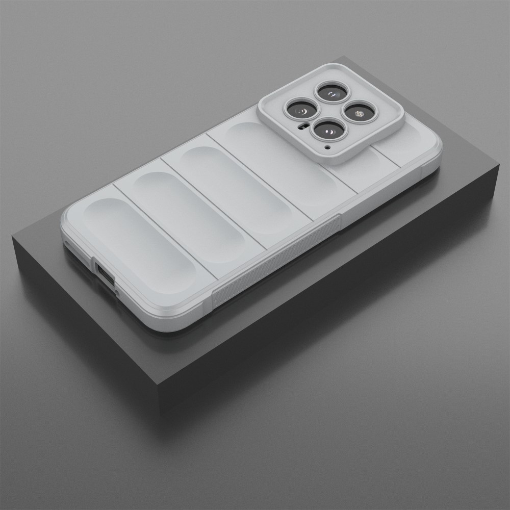 Rugg tartós zselés tok Xiaomi 14 - világosszürke