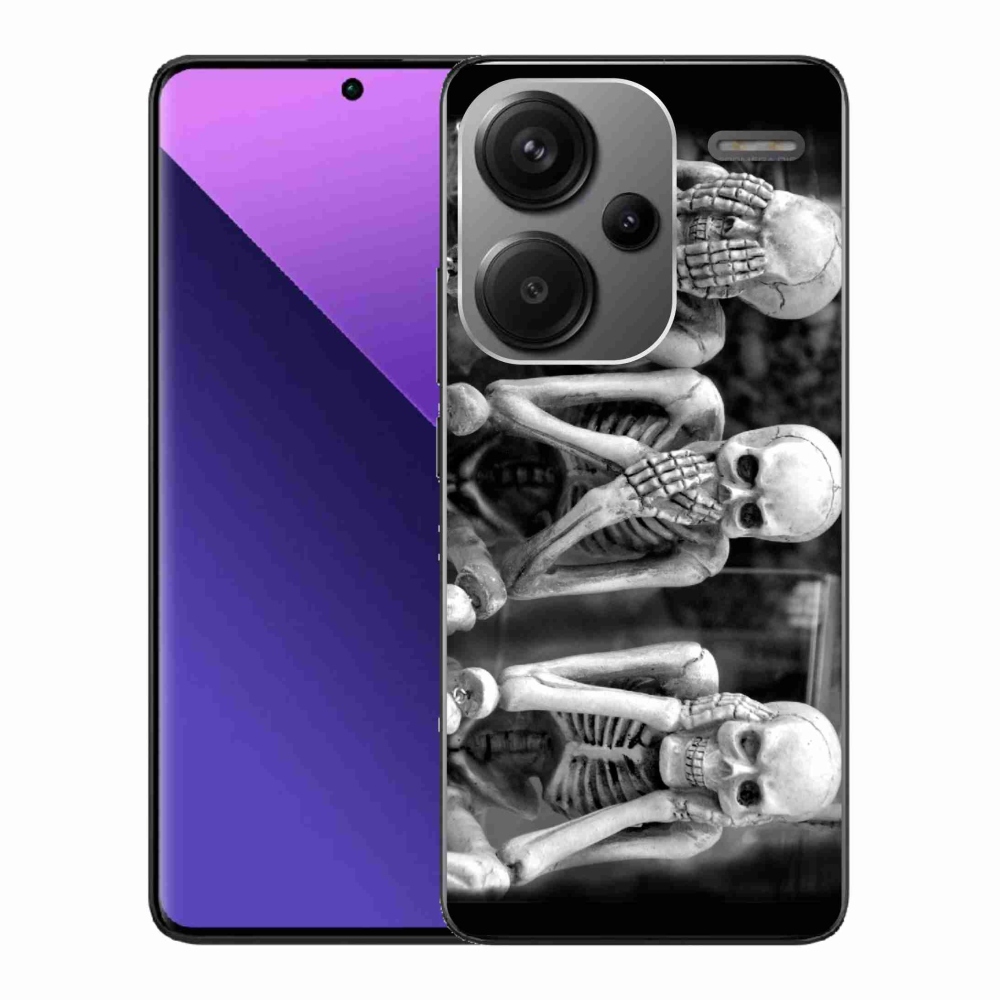 Gél borító mmCase a Xiaomi Redmi Note 13 Pro+ 5G - csontvázakhoz