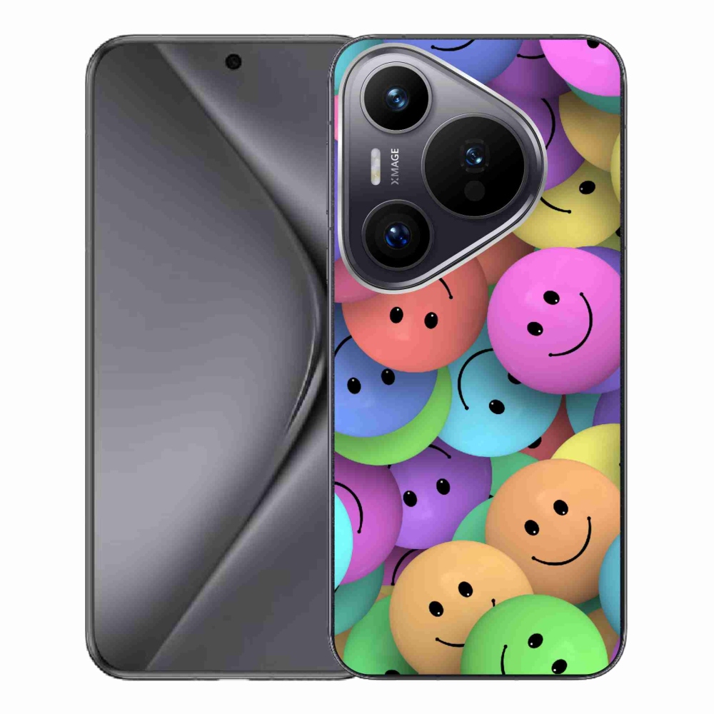 Gél borítás mmCase a Huawei Pura 70 Pro készülékhez - színes smiley-k