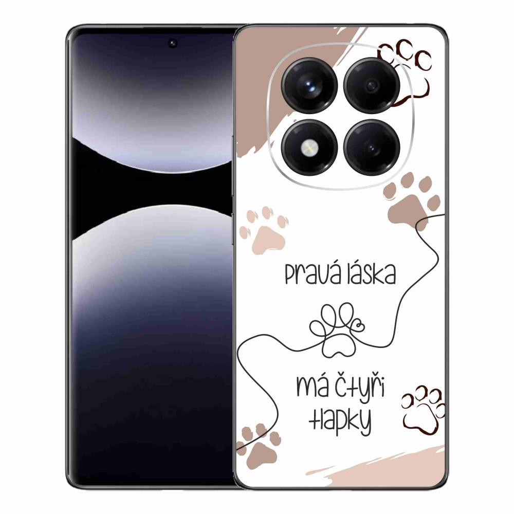 Gél borítás mmCase a Xiaomi Redmi Note 14 Pro készülékhez - kutya motívum 1 fehér háttér