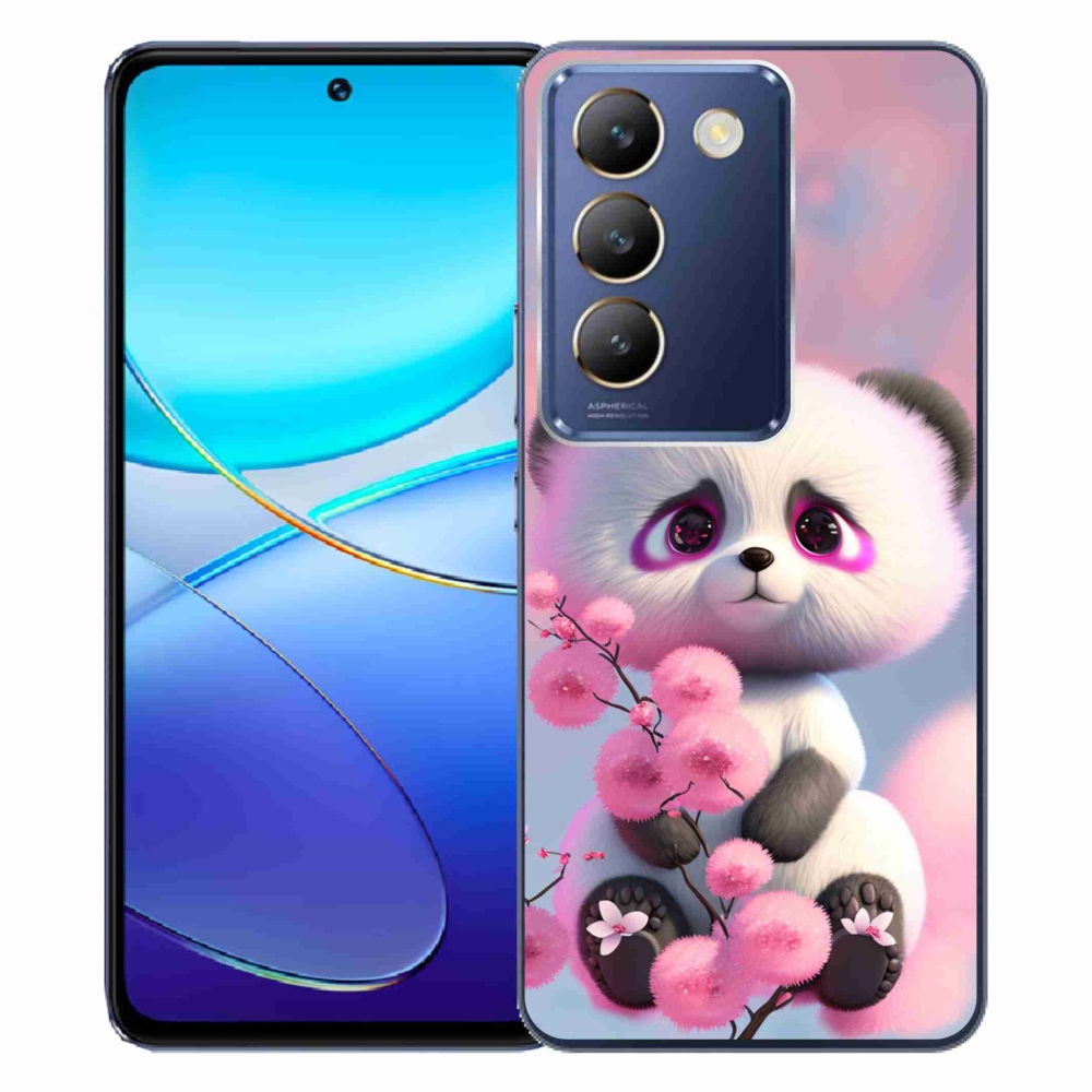 Gél borító mmCase a Vivo V40 SE 4G/5G készülékhez - aranyos panda 1