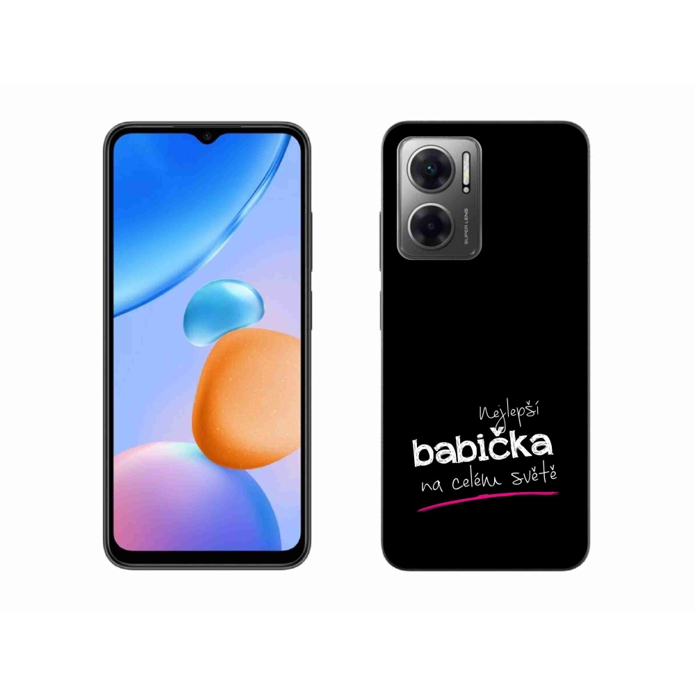 Gél borító mmCase a Xiaomi Redmi 10 5G - legjobb nagymama 4 fekete háttérrel