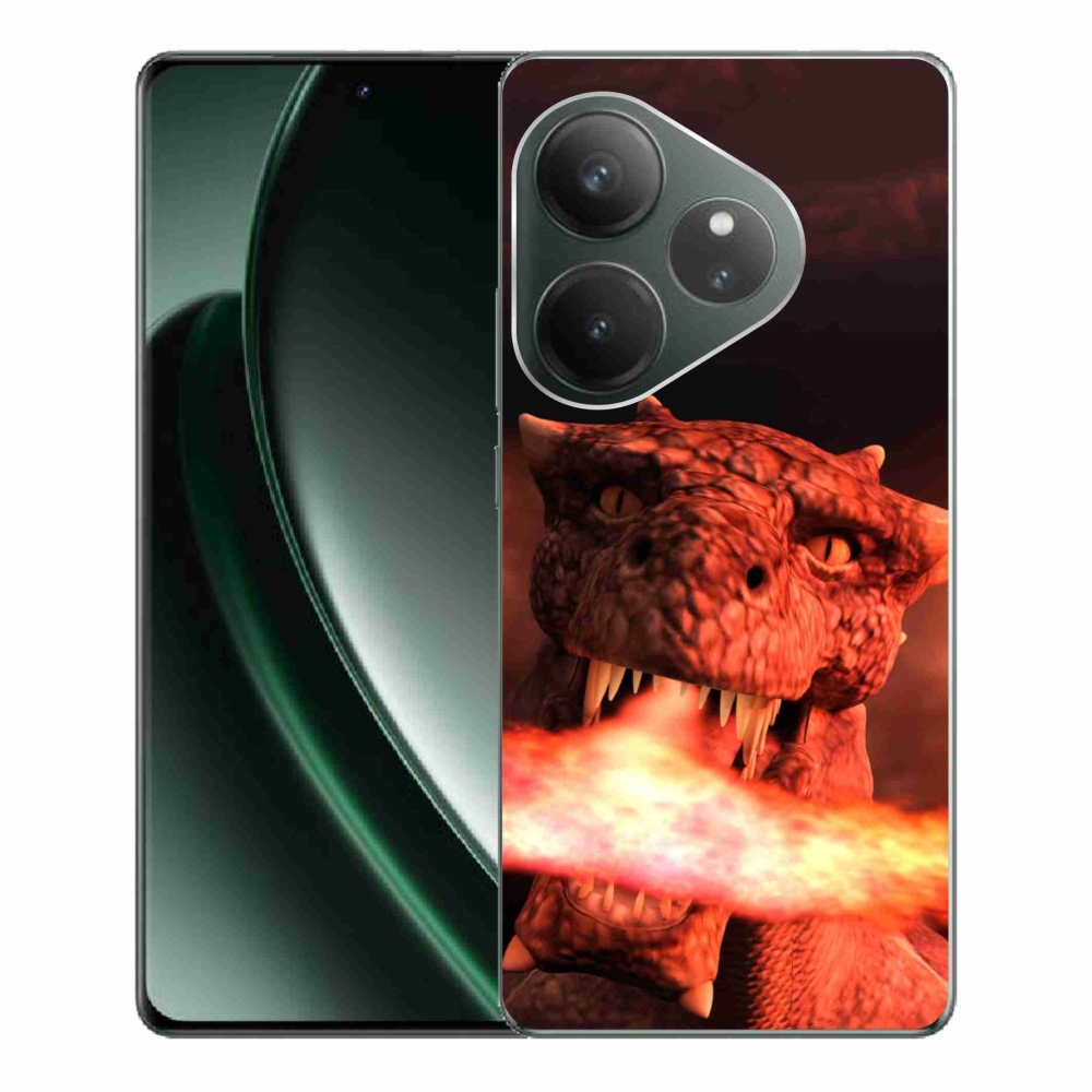 Zselés borítás mmCase a Realme GT 6 5G/GT 6T 5G számára - sárkány