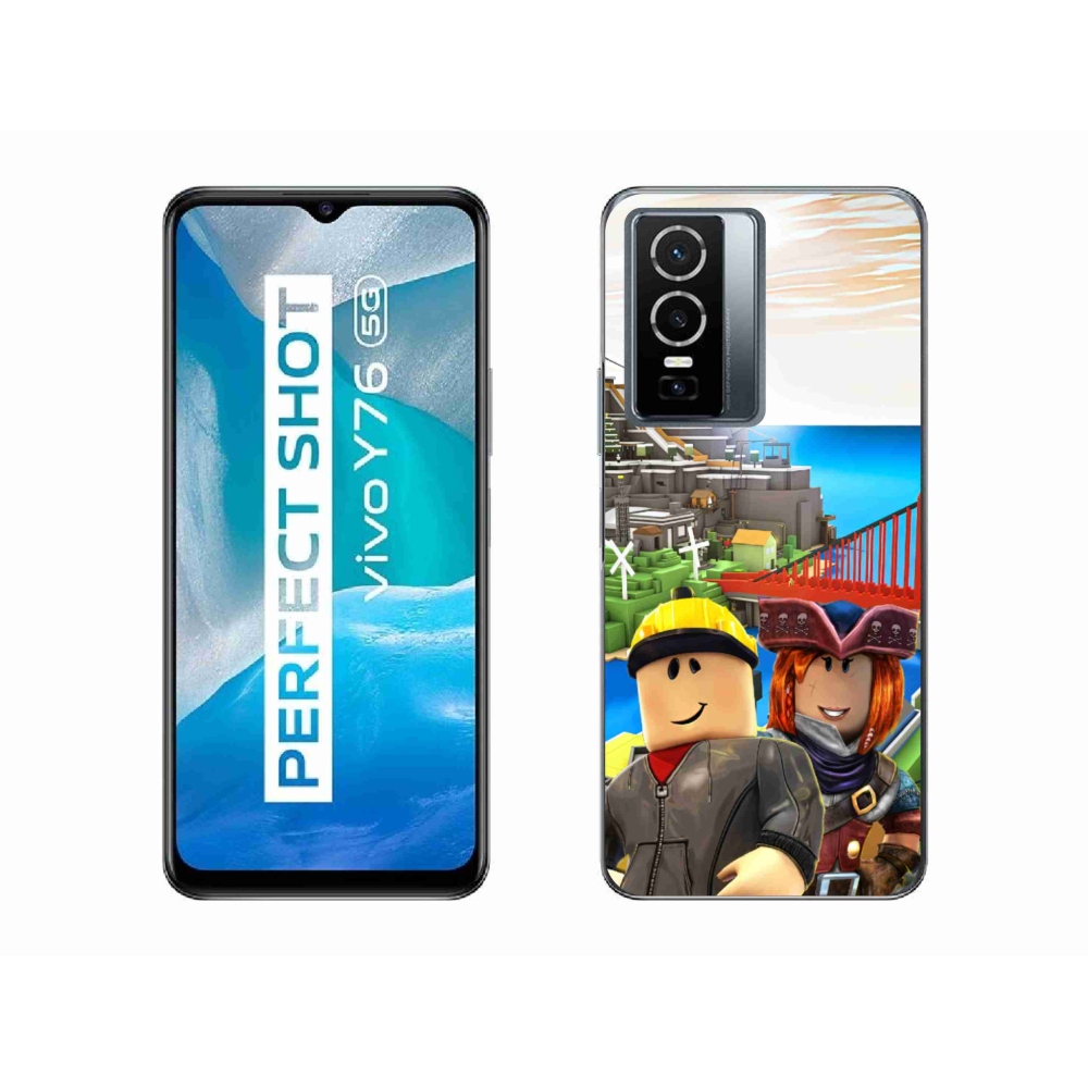 Zselés borítás mmCase a Vivo Y76 5G készülékhez - roblox 1