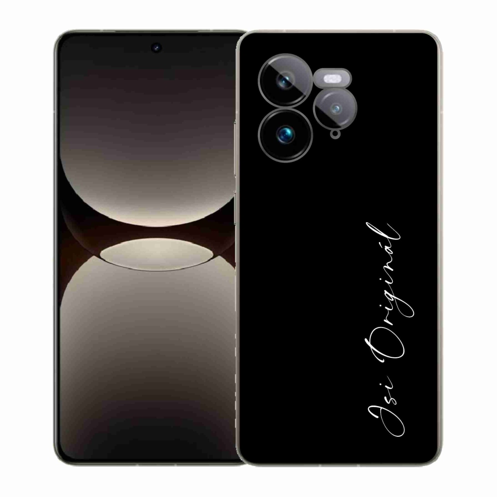 Gél borítás mmCase a Realme GT 7 Pro 5G-n - te vagy az eredeti fekete háttér