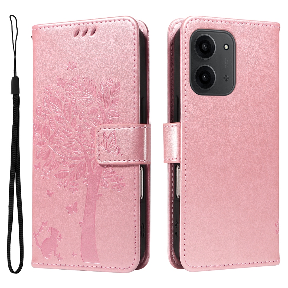 Fák könyve tok Xiaomi Redmi 15C 4G/5G (173mm) - rózsaarany