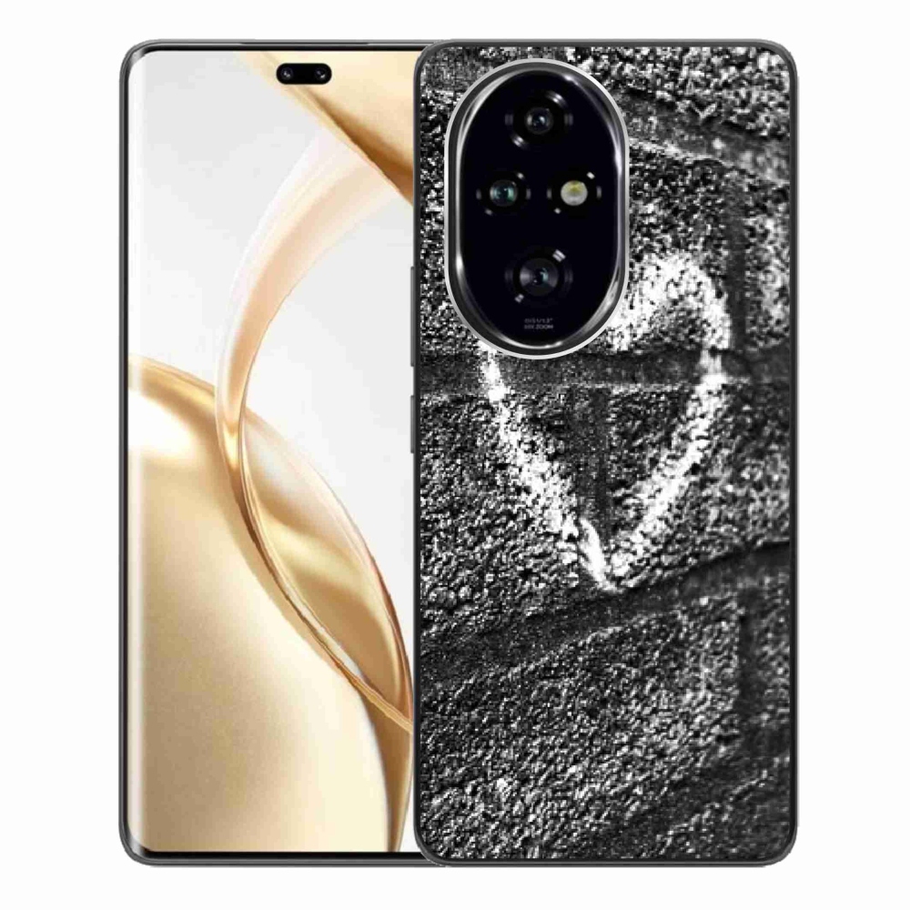 Zselés borítás mmCase a Honor 200 Pro 5G számára - szív a falon