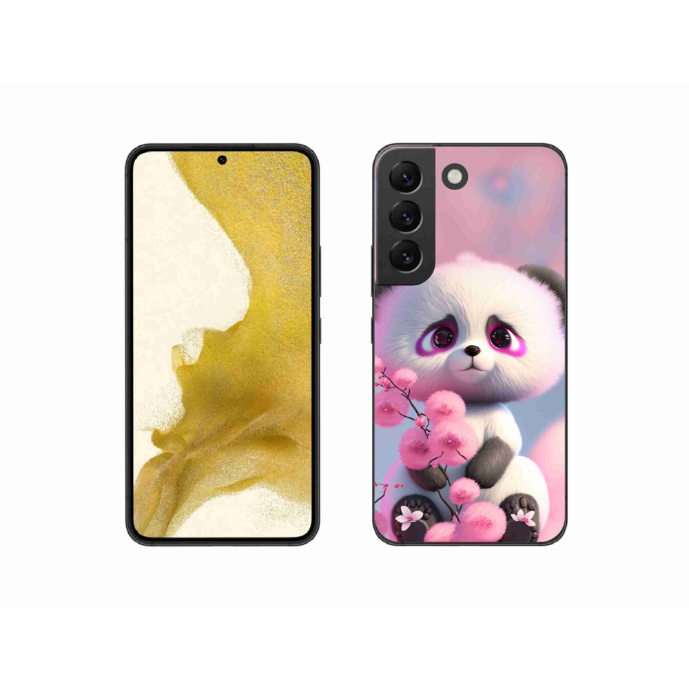Gél borító mmCase Samsung Galaxy S22 5G - aranyos panda 1
