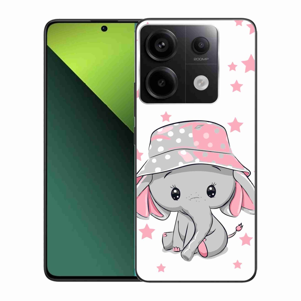 Gél borítás mmCase a Xiaomi Redmi Note 13 Pro 5G/Poco X6 5G számára - rózsaszín elefánt