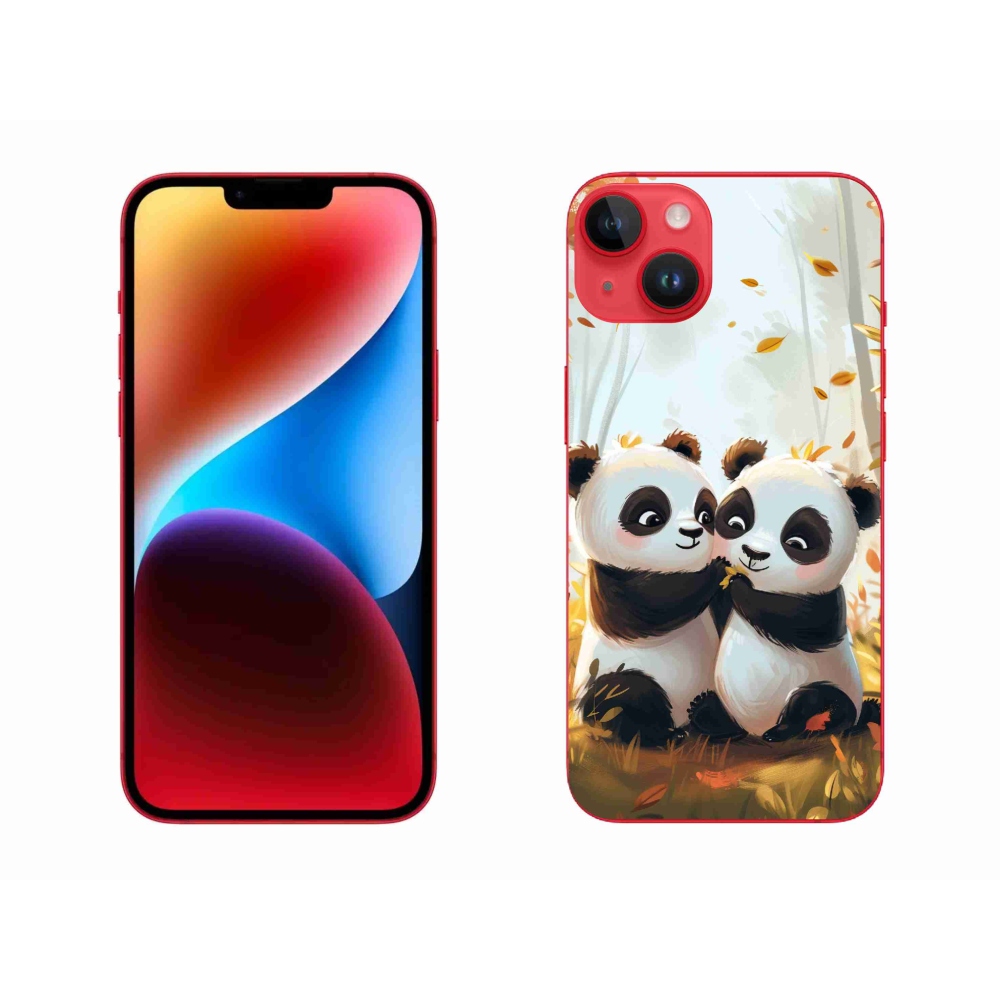 Zselés borítás mmCase iPhone 14 Plus készülékhez - pandák