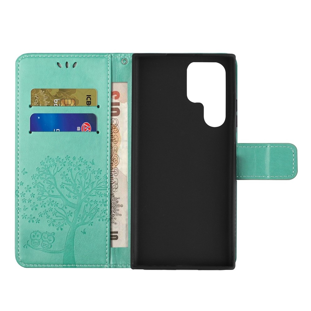 Fa könyv tok Samsung Galaxy S24 Ultra készülékhez - teal - teal