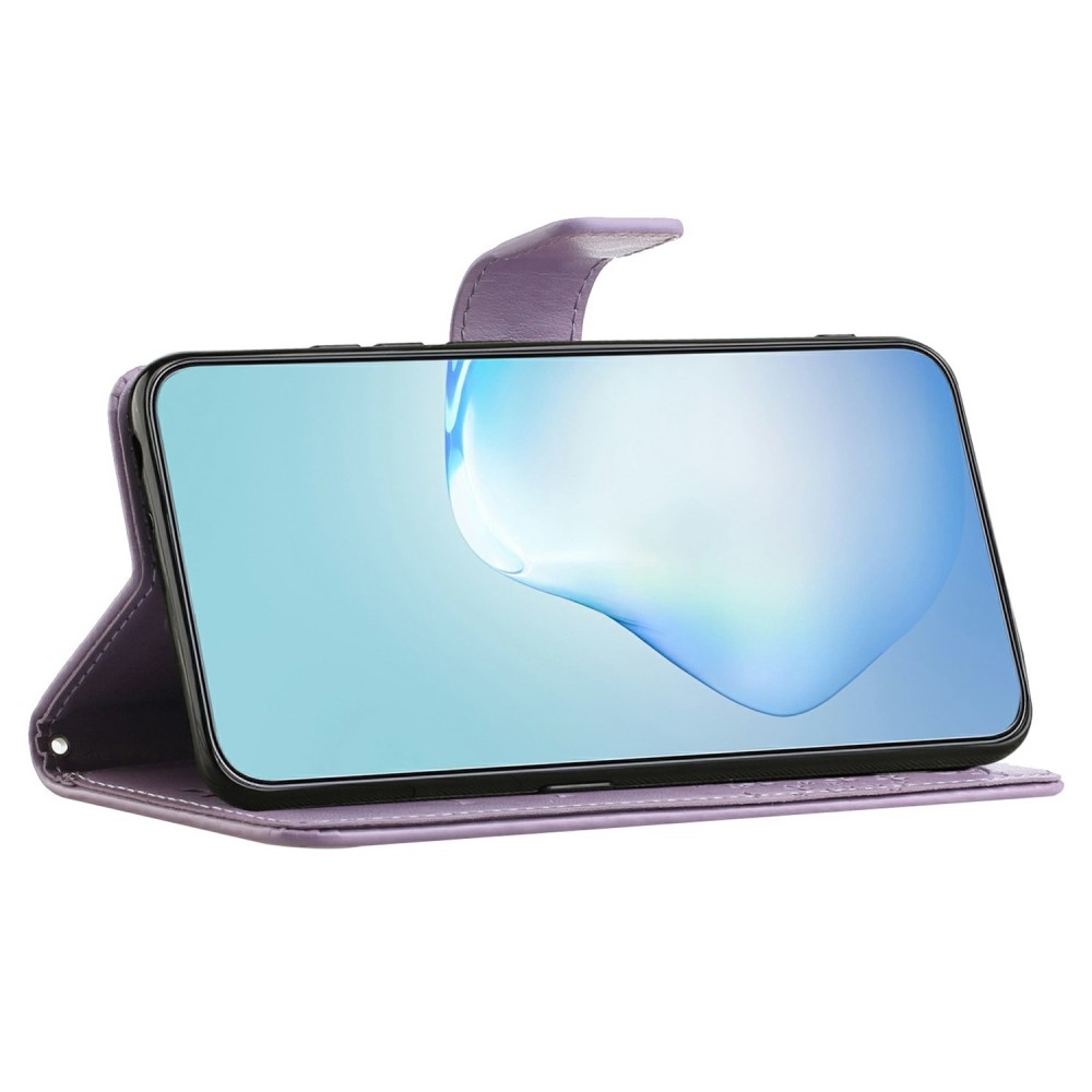 Fa könyv tok Samsung Galaxy A26 5G - világos lila