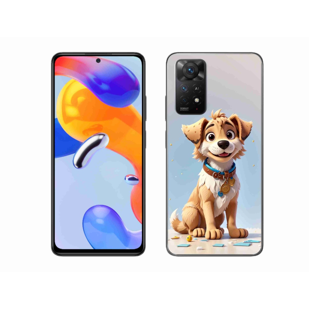 Gél borítás mmCase a Xiaomi Redmi Note 11 Pro 4G/5G - rajzfilm kölyökkutyához