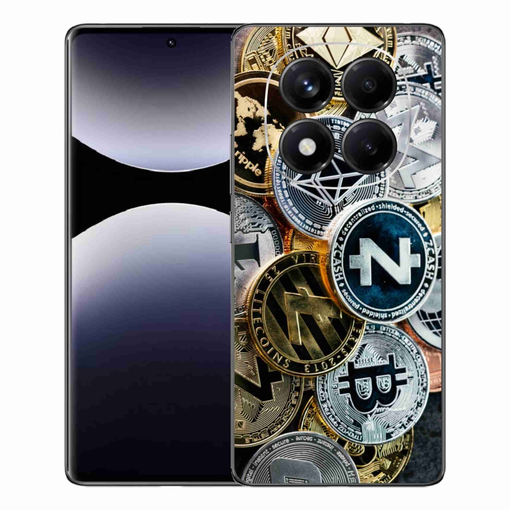 Gél borítás mmCase a Xiaomi Redmi Note 14 Pro számára - kriptovaluták