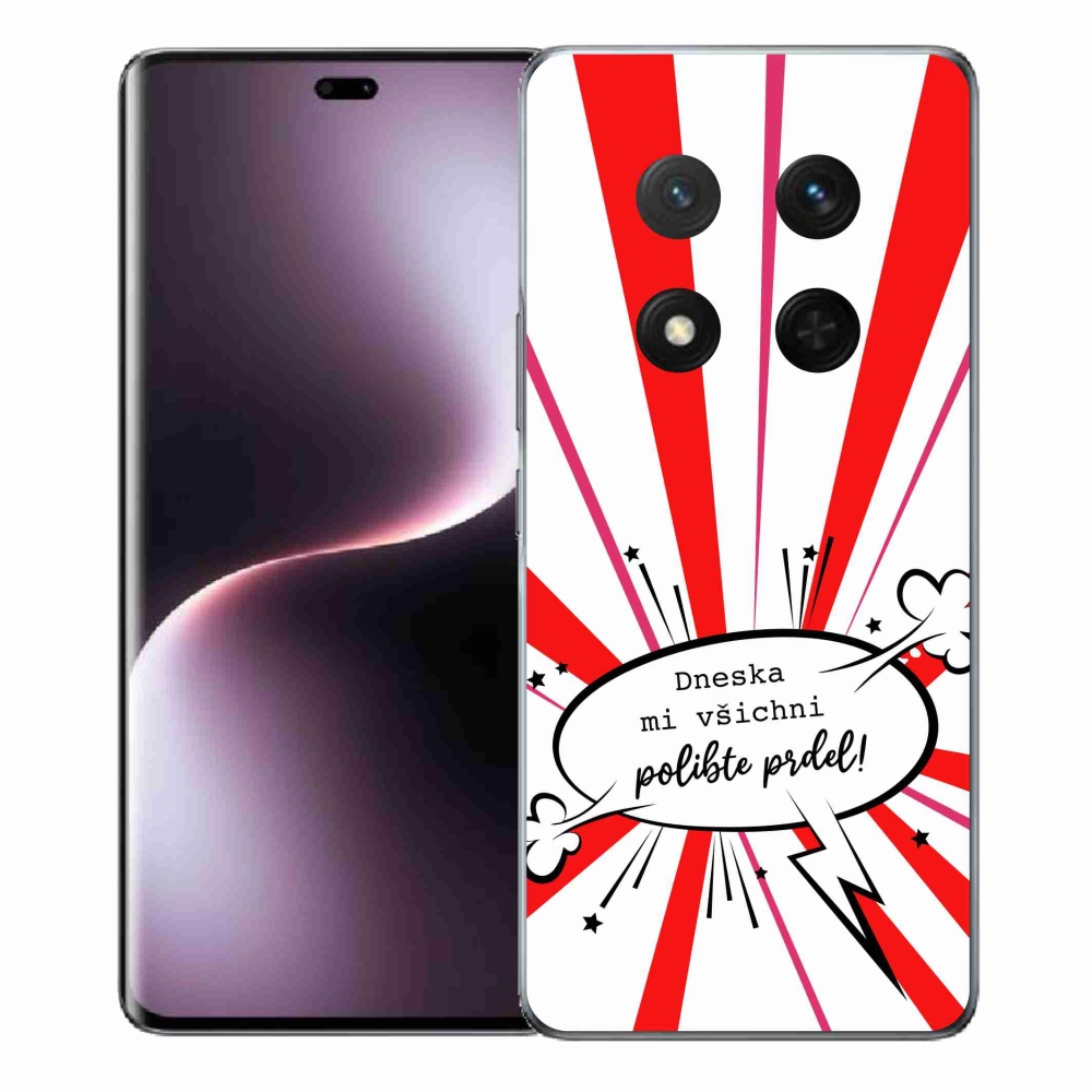 Gél borító mmCase a Honor Magic 7 Lite 5G készülékhez - vicces szöveg 15 fehér háttérrel