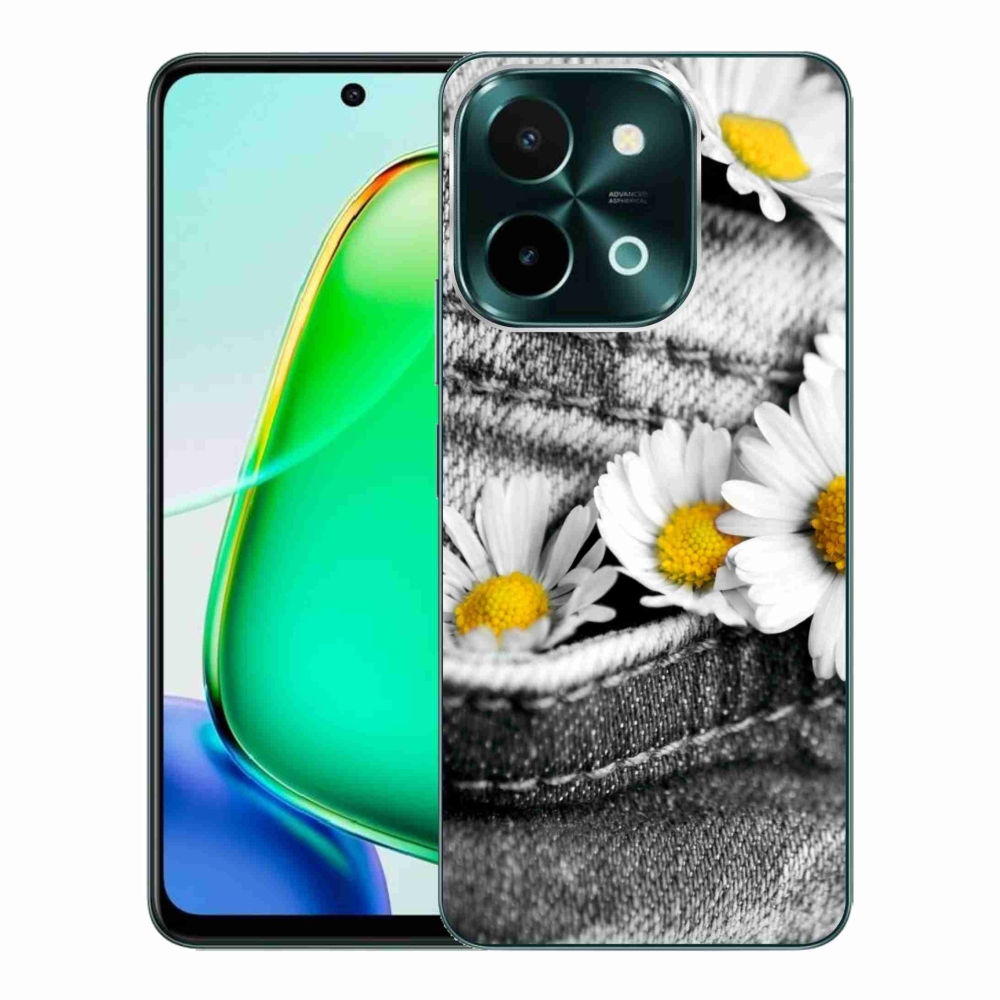 Gél tok mmCase a Vivo Y28-hoz - margaréták