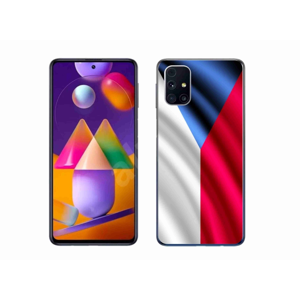 Gél védőhuzat mmCase Samsung Galaxy M31s - cseh zászlóhoz