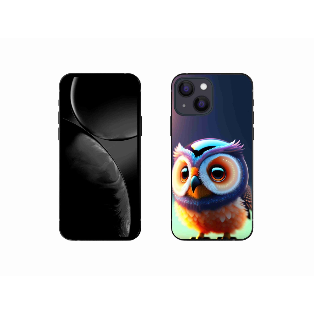 Zselés borítás mmCase iPhone 13 mini készülékhez - bagoly