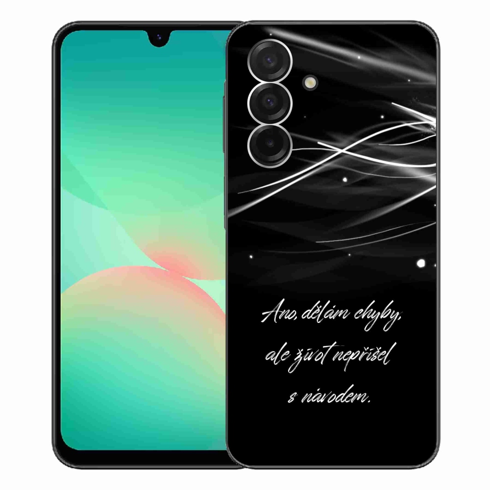 Gél védőhuzat mmCase Samsung Galaxy A26 5G - idézem fekete háttér