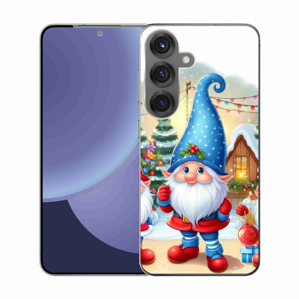 Gél borítás mmCase Samsung Galaxy S25 készülékhez - Karácsonyi manók