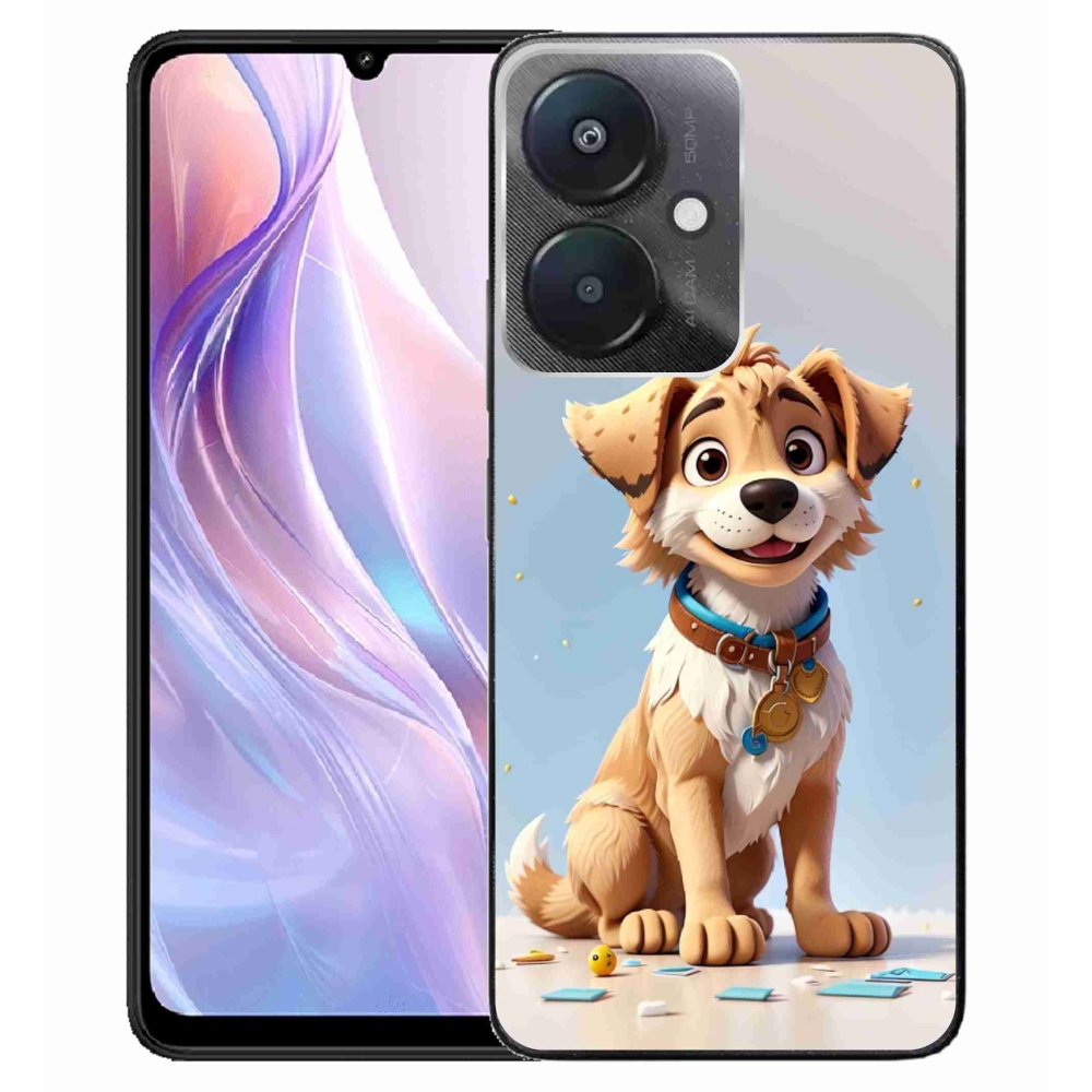 Gél borítás mmCase a Xiaomi Redmi 13C 5G számára - rajzfilm kiskutya