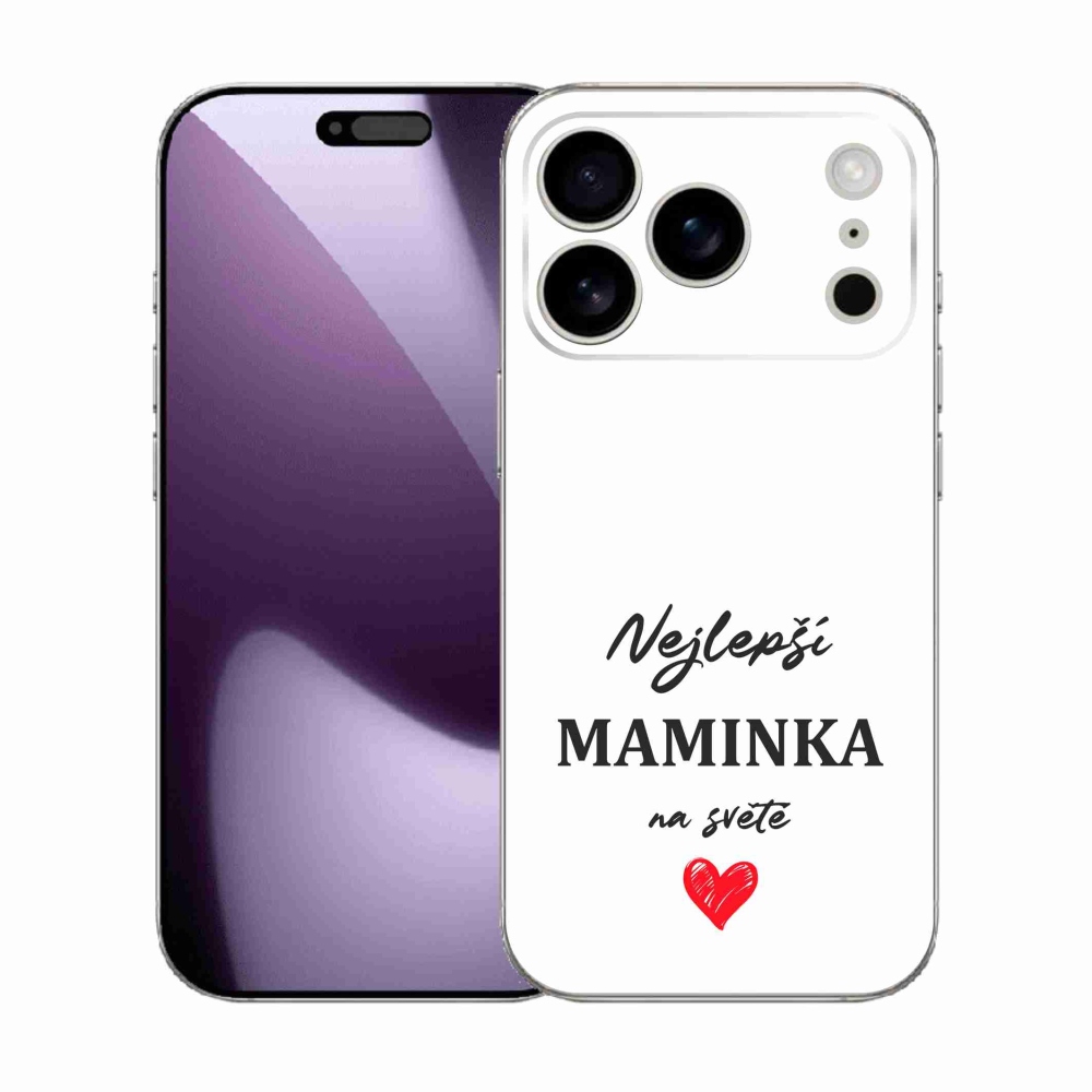 Gél borítás mmCase iPhone 17 Pro készülékhez - Best Mom 1 Fehér háttér