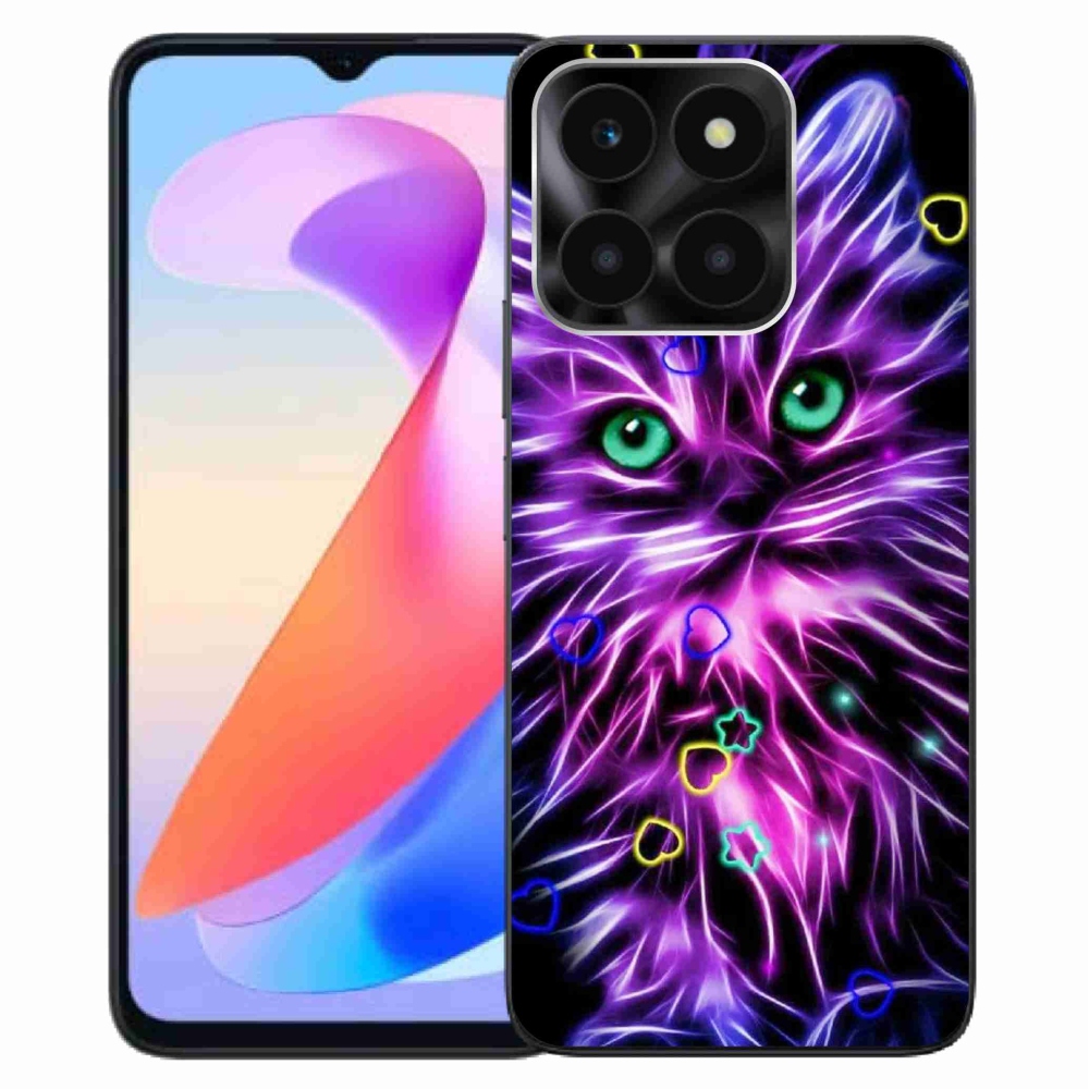 Zselés borítás mmCase a Honor X6a készülékhez - absztrakt macska