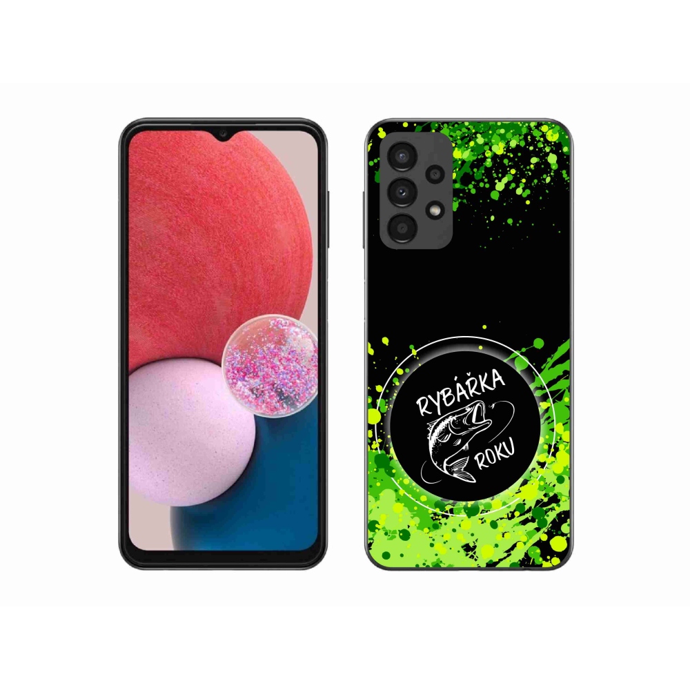 Gél borító mmCase Samsung Galaxy A13 4G - az év halászának fekete háttere