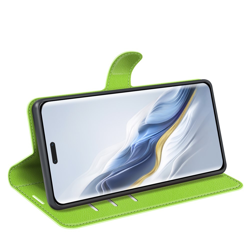 Litchi könyv tok a Honor Magic 6 Pro 5G készülékhez - zöld