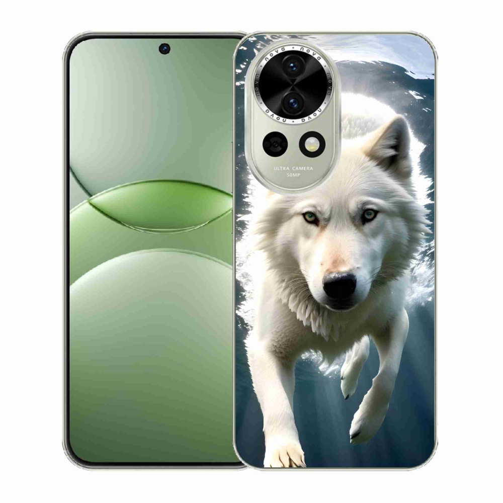 Gél borítás mmCase a Huawei Nova 13 5G készülékhez - fehér farkas