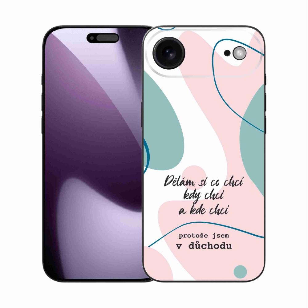 Gél borítás mmCase iPhone 17 Air készülékhez - vicces szöveg 10 fehér háttér